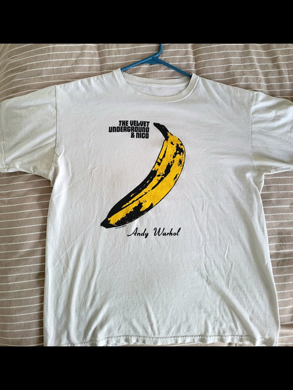 The Velvet Underground & Nico Andy Warhol Banana Art Graphic Tee - White/Yellow